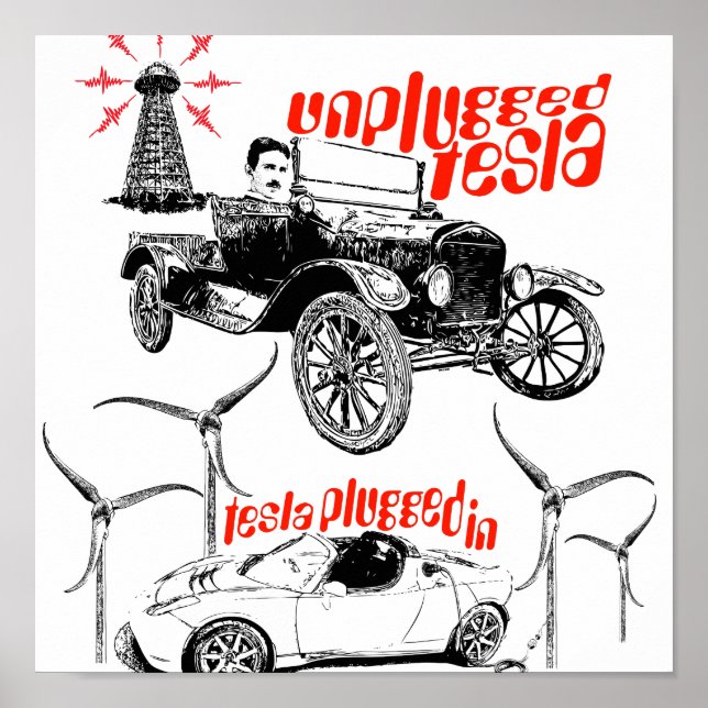 Pôster Tesla (Frente)