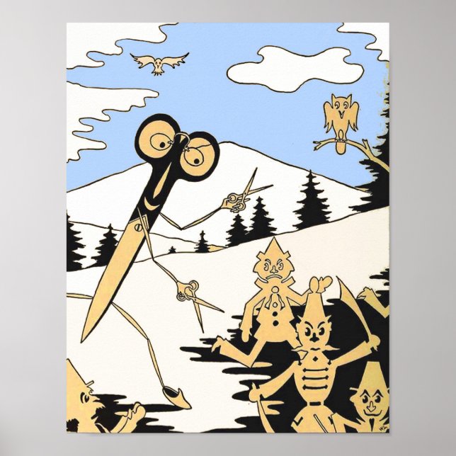 Poster tesoura assassina (Frente)