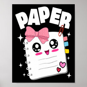 Poster Tesoura de Papel Cujo Papel Escórias de Halloween