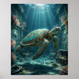 Poster Tesouro da Tartaruga Dourada