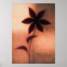 Poster Tessen Clematis Abstração Floral Japonesa