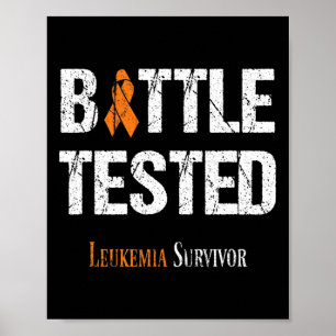 Poster Testadas na Batalha de Leucemia da Fita