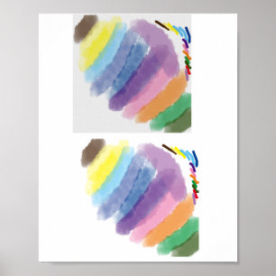 Poster Testando a Paleta Zazzle