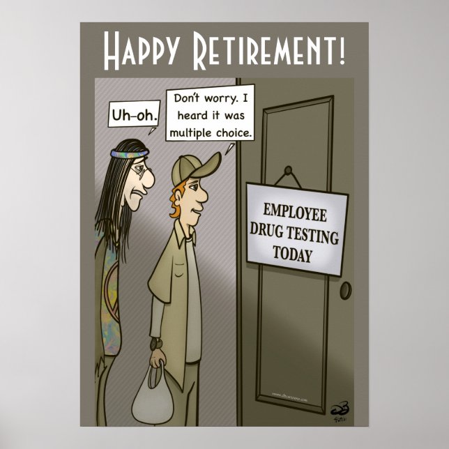 Poster Teste de Drogas do Funcionário (Frente)