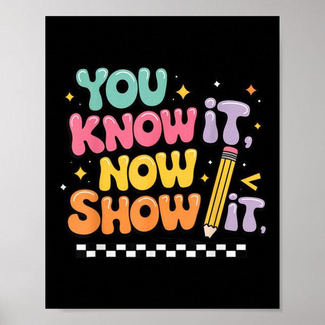 Poster Teste de Estado Motivacional Dia do Teste Você Sab (Frente)