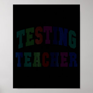Poster teste de humor professor teste dia modo em ela tro