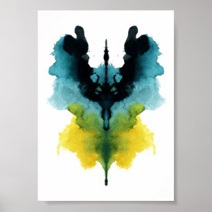 Poster Teste de Inkblot Rorschach. Não me chame de louca