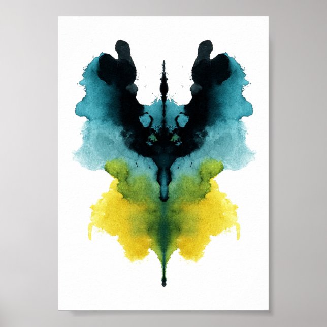 Poster Teste de Inkblot Rorschach. Não me chame de louca (Frente)