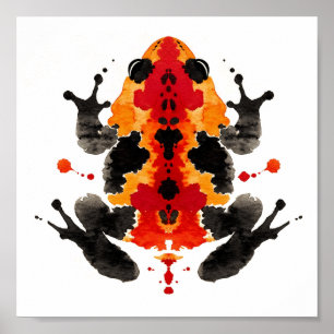 Poster Teste de Inkblot Rorschach. Não me chame de louca
