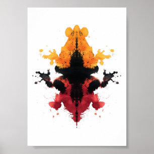 Poster Teste de Inkblot Rorschach. Não me chame de louca