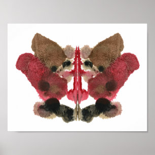 Poster Teste de Inkblot Rorschach. Não me chame de louca