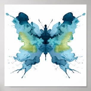 Poster Teste de Inkblot Rorschach. Não me chame de louca