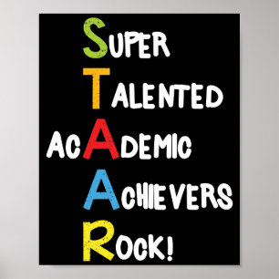 Poster Teste de professor de escola de Staar no dia do te