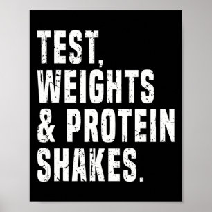 Poster Teste Funny Testosterona Teste Esteroide Humor Bod