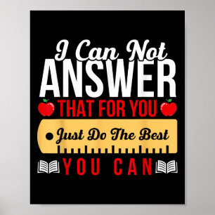 Poster Teste Motivacional De Estado Do Professor Apenas F
