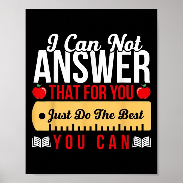 Poster Teste Motivacional De Estado Do Professor Apenas F (Frente)