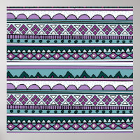 Teste padrão étnico roxo