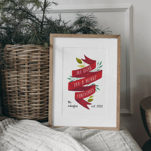 Poster Testemunhos Festivos   Feriado de Natal Personaliz