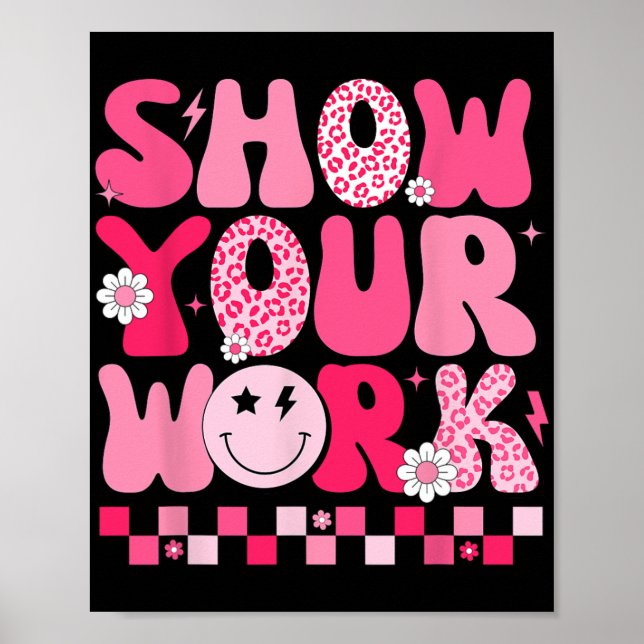 Poster Testi Motivacional no Dia de Teste do Professor de (Frente)