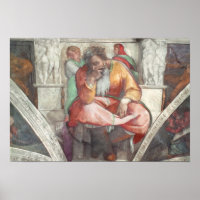 Teto da Capela Sistina: O Profeta Jeremiah