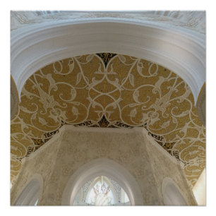 Pôster Teto Dourado de 20" x 20",Papel Poster, Semibrilho