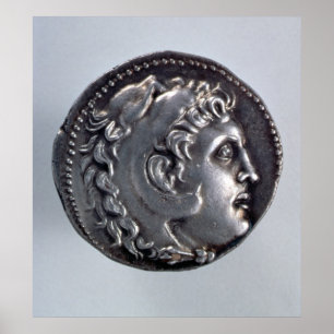 Pôster Tetradrachma representando Alexandre o Excelente