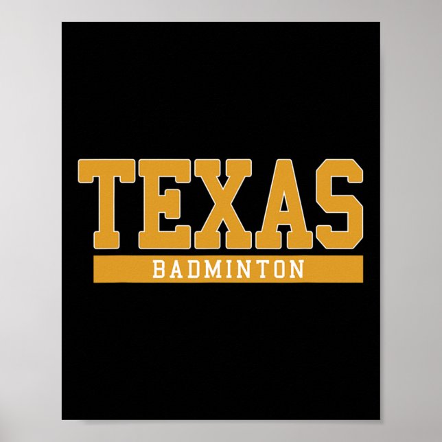 Poster Texas Badminton (Frente)