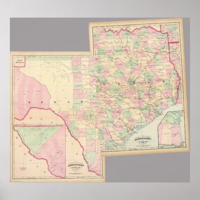 Pôster Texas composto (Frente)