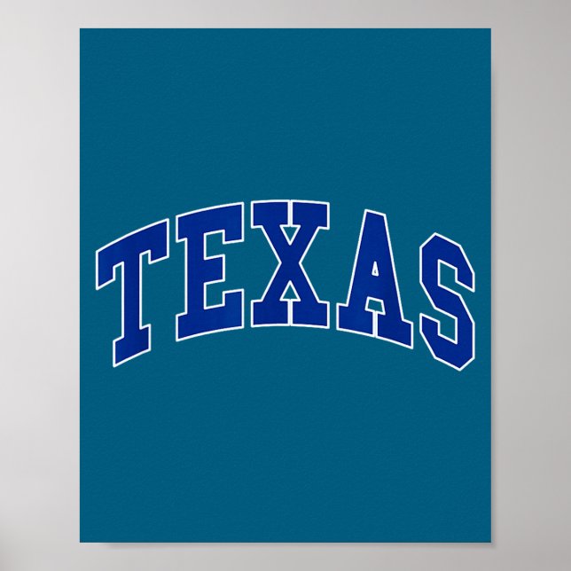 Poster Texas - design retrô - clássico  (Frente)