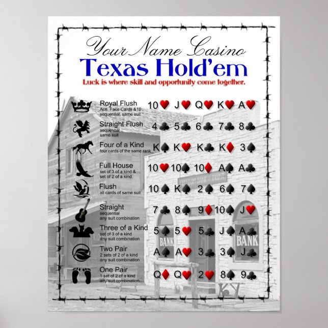 Pôster Texas hold (Frente)
