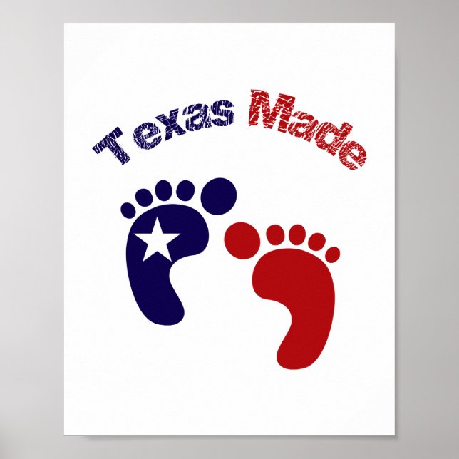 Poster Texas Made (tamanho padrão da imagem) (Frente)