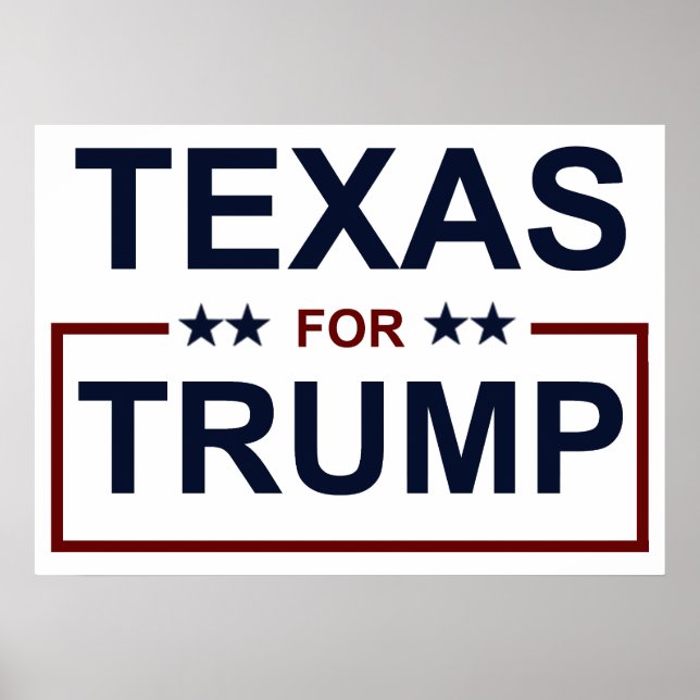 Pôster Texas para Trump (Frente)