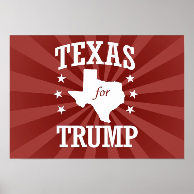 PÔSTER TEXAS PARA TRUMP (Frente)