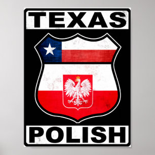 Pôster Texas Polonês Americano
