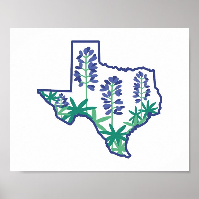 Poster Texas Poster, Texas State Poster, Texan, Texas (Frente)