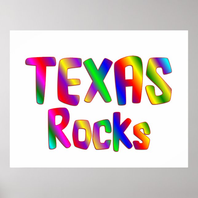 Pôster Texas Rocks (Frente)