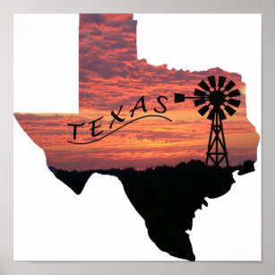 Pôster Texas Sunset