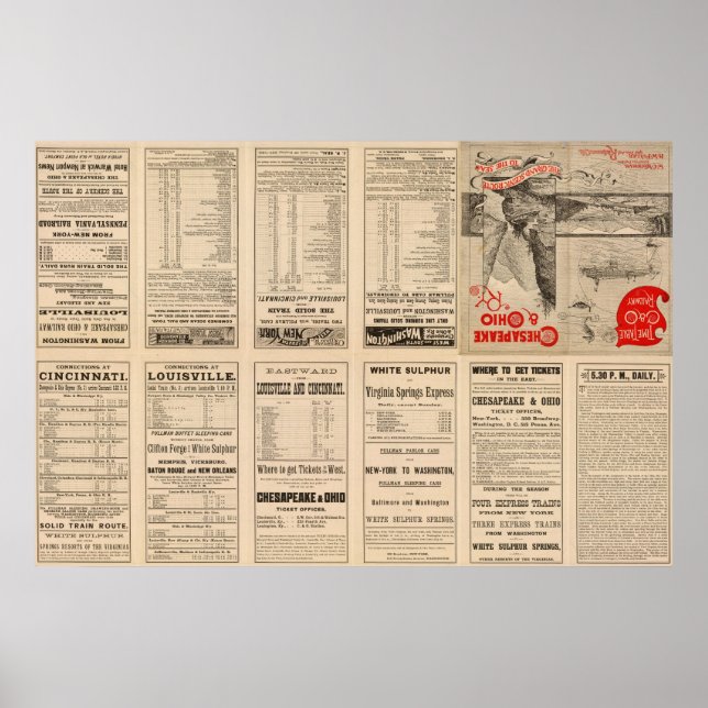 Poster Text Page Chesapeake and Ohio Ry (Frente)