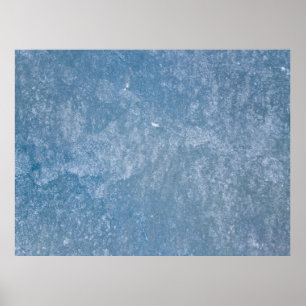 Poster Têxteis florais azuis e brancos