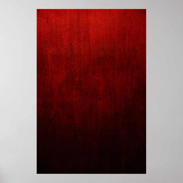 Poster Têxteis florais vermelhos e pretos (Frente)