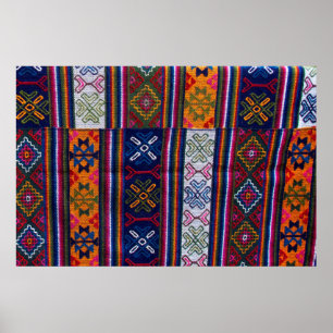 Pôster Têxtil do Butão