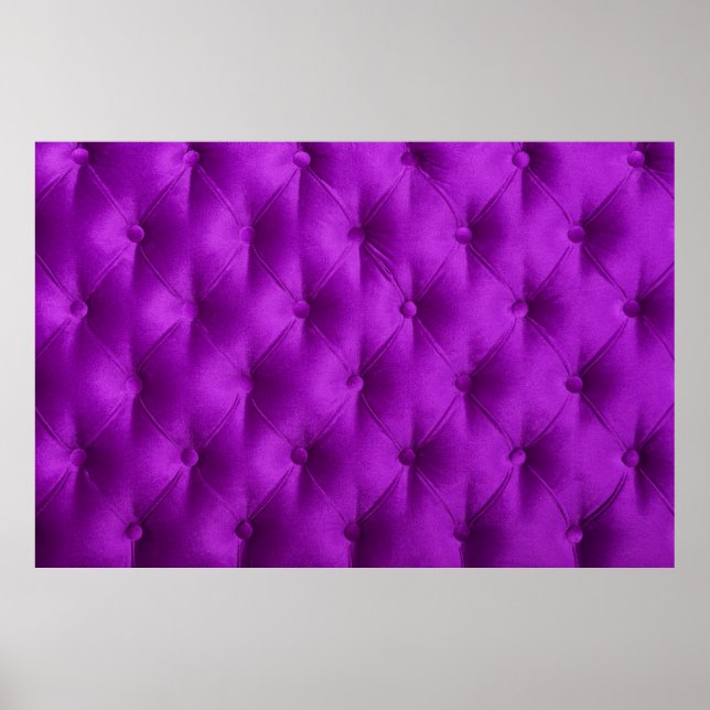 Poster Têxtil violeta roxo veludo capitonê fundo,  (Frente)