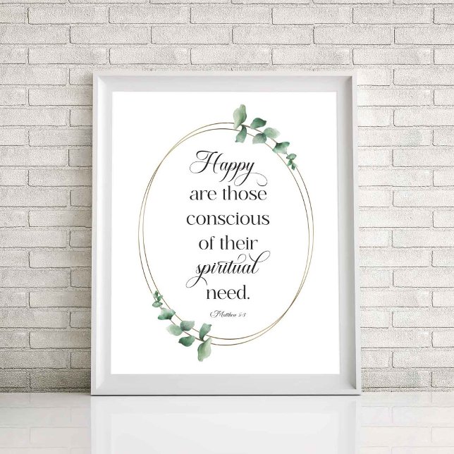 Poster Texto 2026 JW Ano Matthew 5:3 (Criador carregado)