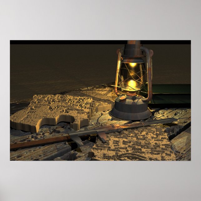 Pôster Texto antigo (Frente)