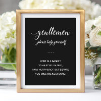 Texto Branco sobre Casamento de Banheiro de Black