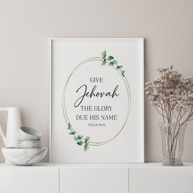 Poster Texto de 2025 JW com Eucalyptus (Criador carregado)