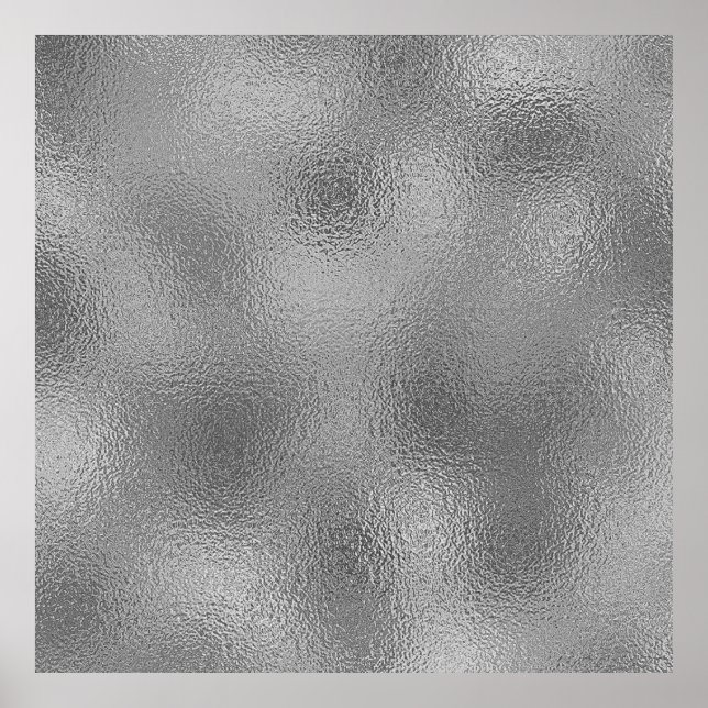 Poster Texto de adição do Modelo do Vazio de prata (Frente)