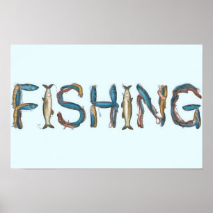 Poster Texto de Pesca