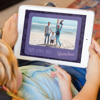 Poster Texto Fotográfico Personalizado Chic Vovó Presente