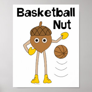 Poster Texto Nut de Basquete